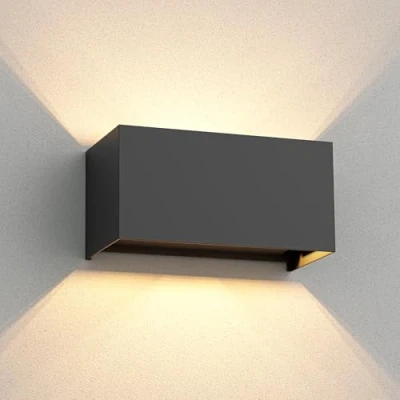 Imagen de ledscom.de Aplique CUBEL para exterior, IP65, up/downlight, antracita mate, rectangular, 2x G9 máx. 10W