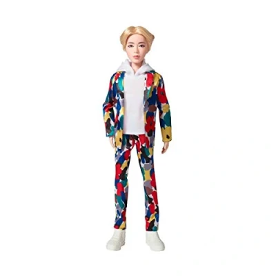 Imagen de Mattel BTS Muñeco Jin, figura de colección, miembro banda coreana K pop ( GKC88)