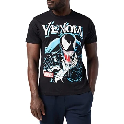 Imagen de Marvel Venom Anthihero Camiseta, Negro (Black Blk), XXL para Hombre