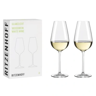 Imagen de RITZENHOFF 8011002 Copa de vino blanco (300 ml, 2 unidades, en set regalo), diseño elegante y moderno, fabricado Alemania