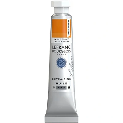 Imagen de Lefranc Bourgeois Óleo Extra Fino 20ml Tubo de pintura, Amarillo oscuro libre Cadmio