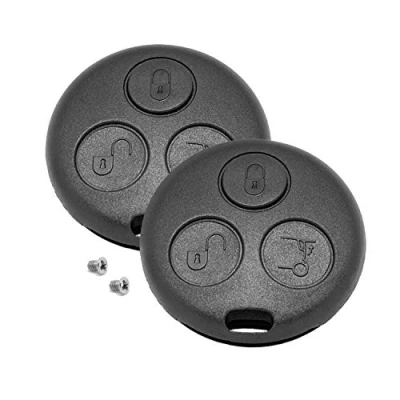 Imagen de Llave de Coche Mando a Distancia por Radio 2X Carcasa Tornillo Adecuado para Smart Fortwo 450 1998 2007