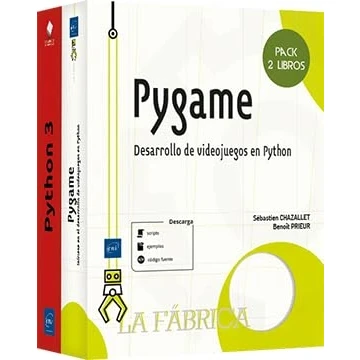Imagen de Pygame: Pack de 2 libros: Desarrollo videojuegos en Python (Pack La Fábrica)