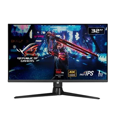 Imagen de Asus ROG Strix XG32UQ Monitor Gaming de 32 Pulgadas, 4K UHD, Fast IPS, 160 Hz OC, 1 ms GTG, NVIDIA G Sync, FreeSync Premium Pro, Variable Overdrive, Display HDR 600, DCI P3