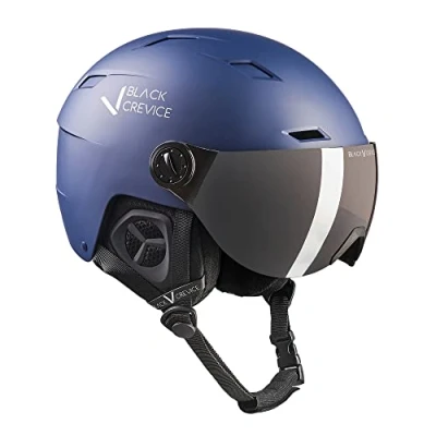 Imagen de Black Crevice Casco de esquí con Visera Kirchberg I Transpirable Orificios ventilación Unisex Ajustable y Muy cómodo