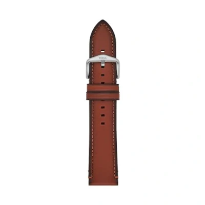 Imagen de Fossil Correa para hombre LiteHide de piel marrón, 22 mm, S221504, Casual