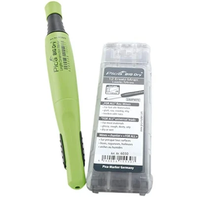 Imagen de PICA BIG Dry 1 x rotulador + 12 minas de recambio 6030 para todas las grafito