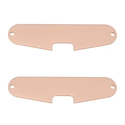 Imagen de VGOL 2 PPlacas Base para Pastillas de Bobina Simple Guitarra Placa Montaje Pastilla Puente Hierro Chapado en Cobre Compatible con Fender Stratocaster