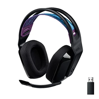 Imagen de Auriculares gaming Logitech G G535, Bluetooth, Inalámbrico, Micrófono, Lightspeed, PC, PS4, PS5, Negro