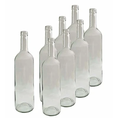 Imagen de DIAH DO IT AT HOME 24 botellas de vino transparentes vacías 0,75 L (750 ml) para elaboración casero