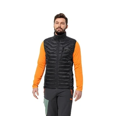Imagen de Jack Wolfskin Routenburn Pro Chaleco de plumón, Negro, M para Hombre