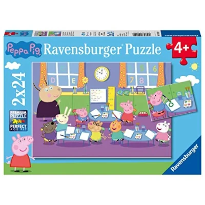 Imagen de Ravensburger 09099 Puzzle Peppa Pig 2 x 24 Piezas