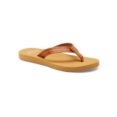 Imagen de Roxy Porto Motif Sandalias de dedo, Mujer, Talla: 36, Tan Piel/tela