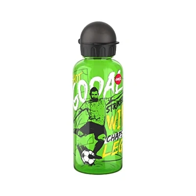 Imagen de Emsa Botella N30605 Teens Tritan Capacidad: 0,6 litros 100% segura/práctica/higiénica/densa/inocua cierre inteligente robusto Diseño: Goal Striker