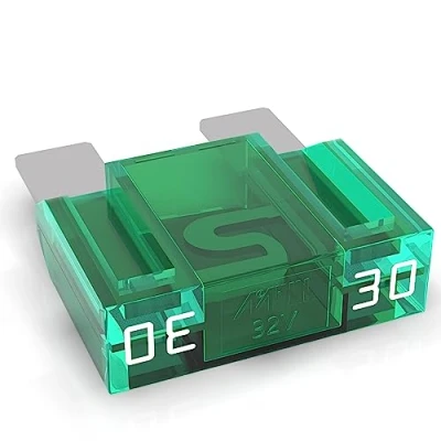 Imagen de AUPROTEC fusible de hoja Maxi 20 80A, enchufable para automoción, elección: 30A amperios, verde, 1 pieza