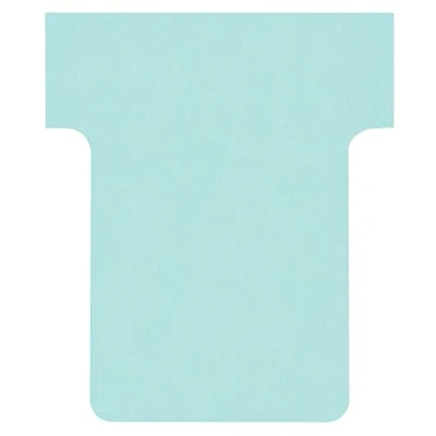 Imagen de Nobo Tarjetas para Planificador en Forma de T, Azul Claro, Tamaño 3, Pack 100 Recambios Planificar, Industrial Pared Oficina, 2003006