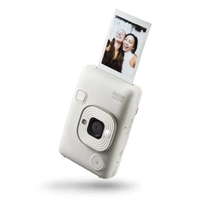 Imagen de Cámara instantánea Fujifilm Instax Mini LiPLay, 86 mm x 54 mm, Imágenes JPEG, 2560 1920 píxeles, Misty White