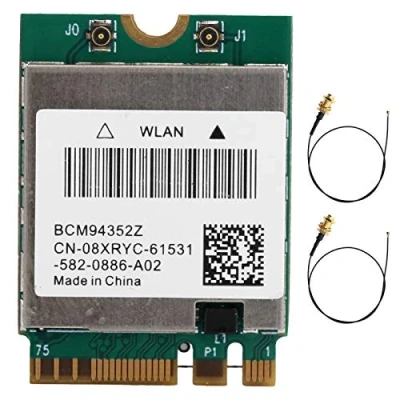 Imagen de Tarjeta de Red inalámbrica, Tarjetas internas la computadora Adaptador WiFi Interno Doble Banda, WLAN NGFF M.2 Bluetooth 4.0 802.11ac BCM94352Z(#2)