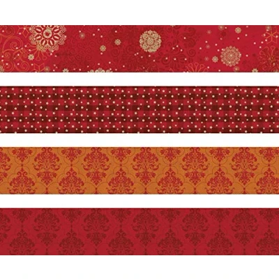 Imagen de &#039;Heyda 204875523 faltpapier rayas fr G.L. Tiras de &quot;cristales, color rojo