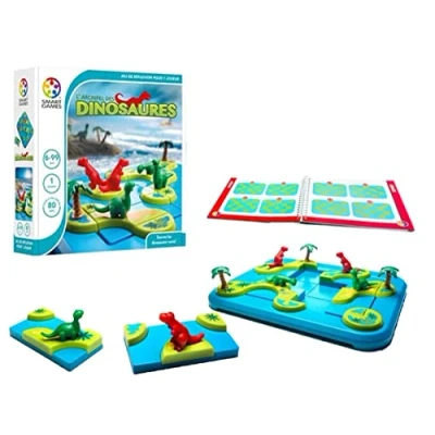 Imagen de Smartgames SG 282 FR Archipiélago de los Dinosaurios Juego reflexión para niños, 1 Jugador