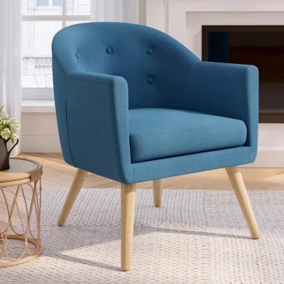 Imagen de Sillón cabriolet escandinavo azul