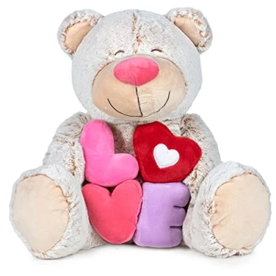 Imagen de Famosa Softies Love, Oso de Peluche 54cm. Un Suave Regalar en San Valentín