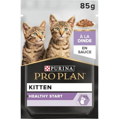Imagen de Purina Pro Plan comida húmeda para gato JUNIOR con Pavo en Salsa 26 x 85 gr