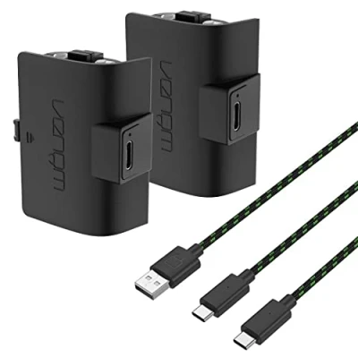 Imagen de Venom Paquete doble de baterías recargables alta capacidad 1100 mAh, color negro (Xbox Series X y S/Xbox One)