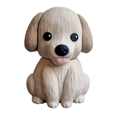 Imagen de Ulticool Perro Joven de 8 GB USB Cachorro Snimal compañía Mignon Flash Pen Drive Almacenamiento Datos la Llave Memoria Beige