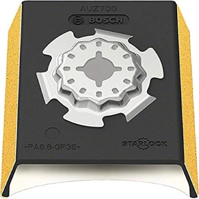 Imagen de Bosch Professional 1x Taco lijador de perfiles Starlock AUZ 70 G (Lijado cómodo materiales redondeados, accesorios Multiherramienta)