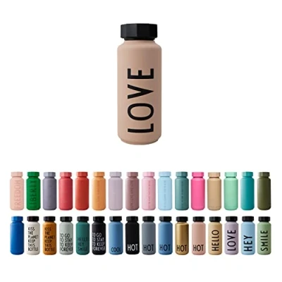 Imagen de Design Letters Botella Termica 500 ml Agua Acero Inoxidable para Niñas, Mujeres Termo Mantener 12H Caliente/24 Frío Deporte sans BPA Gimnasio Liquidos