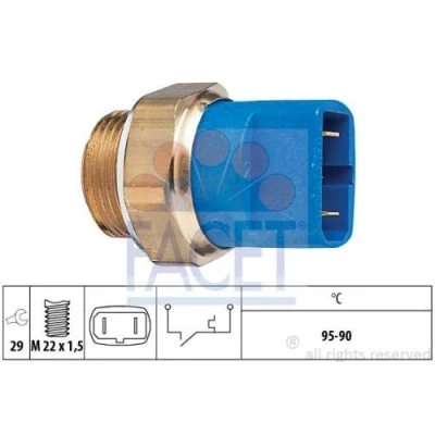 Imagen de FACET 7.5032 Interruptor de temperatura, ventilador del radiador M22x1,5 Made in Italy OE Equivalent AUDI: A4 B5 Berlina, Coupe B3, Avant