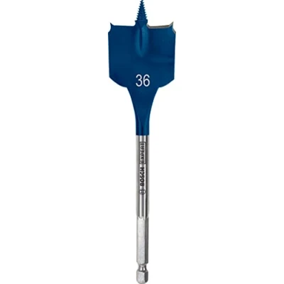Imagen de Bosch Professional 1x Brocas fresadoras planas Expert SelfCut Speed (para Madera blanda, Aglomerado, Ø 36,00 mm, Longitud 152 accesorios Taladro de impacto rotativo)