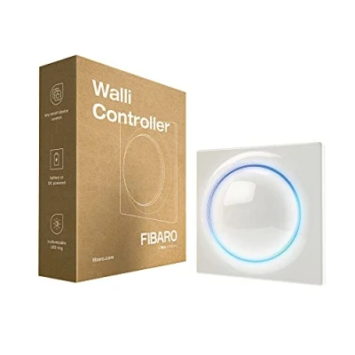 Imagen de FIBARO Walli Controller/Z Wave Plus Control Remoto a Pilas para Montaje en Superficie, Blanco, FGWCEU 201 1