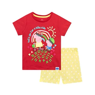 Imagen de Peppa Pig Pijama Corto para Niñas Rosso 3 4 años