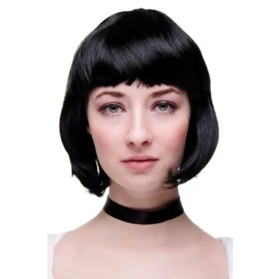 Imagen de Peluca NEGRA de mujer estilo BOB, carnaval PW0114 P103