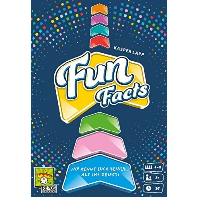 Imagen de Repos Production, Fun Facts, Juego de Fiesta, Cartas, 4 8 Jugadores, a Partir años, 30 Minutos Versión alemana