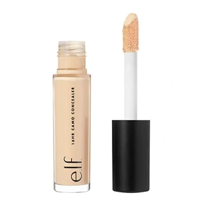 Imagen de e.l.f. Corrector de camuflaje 16 horas, cobertura completa y altamente pigmentado, acabado mate, medio cálido, 0.203 onzas líquidas (6 ml)