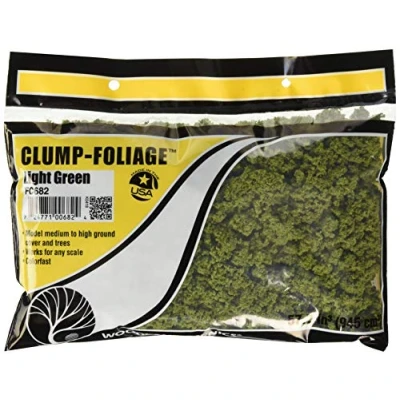 Imagen de Woodland Scenics Follaje agrupado de 57.7 Pulgadas cúbicas, Verde Claro, Madera