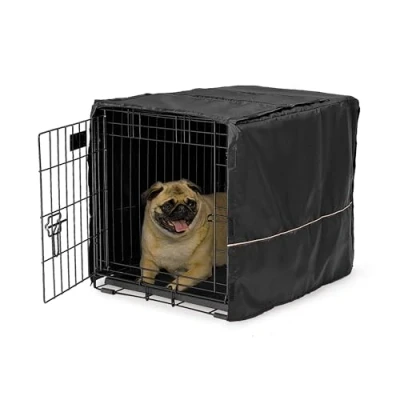 Imagen de MidWest Homes for Pets modelo CVR 24 funda para jaula de perro con protector textil teflón, privacidad las jaulas y New World 60,96 cm largo