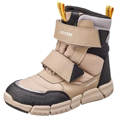 Imagen de Geox J Flexyper Boy B Abx, Botas para Niños, Multicolor (Beige/Black), 32 EU