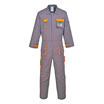 Imagen de Portwest Buzo Bicolor Texo Contrast, Tamaño: S, Color: Gris, TX15GRRS