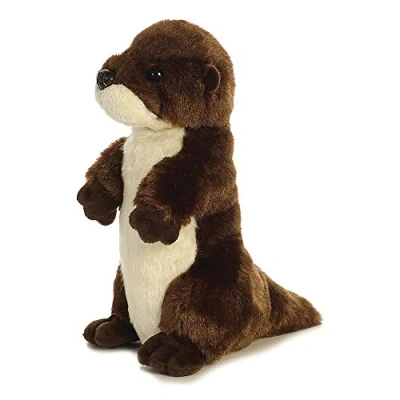 Imagen de Aurora World Animal Aurora, 31704, Mini Flopsies de Nutria río, 8 Pulgadas, Juguete Suave, (marrón/Blanco), Color Brown, White, Small