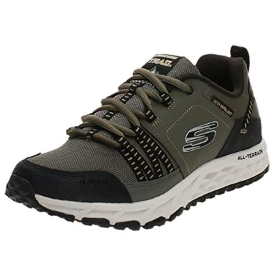 Imagen de Skechers ESCAPE PLAN, Zapatillas para Hombre, Green (Olive Leather/Mesh/Black Trim Olbk), 45.5 EU