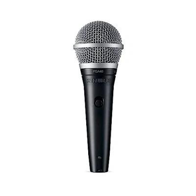 Imagen de Shure PGA48 XLR Micrófono Vocal dinámico cardioide con Cable de 15 pies, Negro, 5.00 x 10.00 3.50