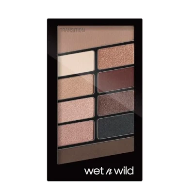 Imagen de Wet n Wild Color Icon 10 Pan Palette Paleta de Sombras Ojos Colores Brillantes y Mates para el Día la Noche, Larga Duración Fáciles Mezclar Nude Awakening