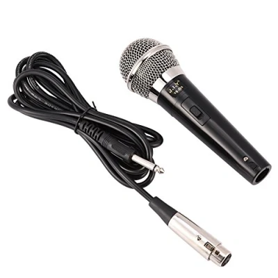 Imagen de Micrófono con Cable, Dinámico Profesional de Fidelidad Alta, Alámbrico Mano Cable Audio, Reducción Ruidos y Transmisión Frecuncia Suave