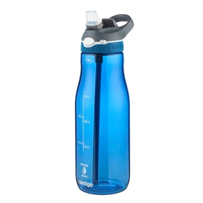 Imagen de Contigo Ashland Autospout Botella Agua con Pajita abatible, 1200 ml popote, Unisex Adult, Monaco