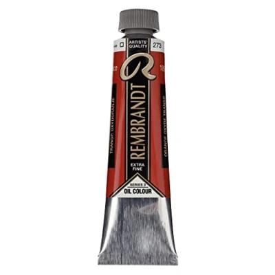 Imagen de Rembrandt Talens Excelentes colores de pintura al óleo 40 ml 273 Naranja óxido transparente