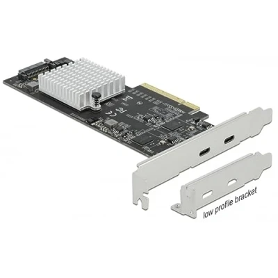 Imagen de Delock Tarjeta PCI Express x8 a 2 x Externo SS USB 20 Gbps (USB 3.2 Gen 2x2)